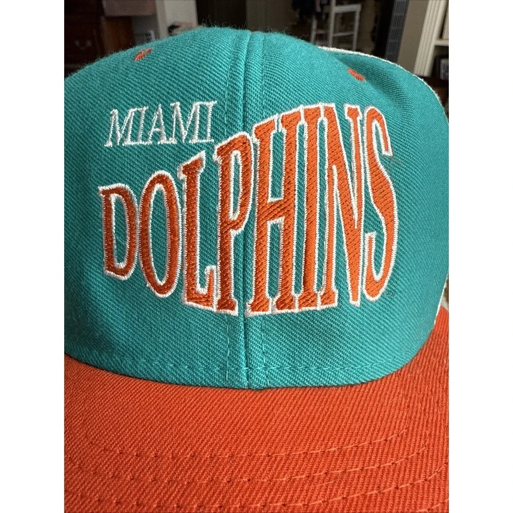 Miami Dolphins Vintage Sports Specialties Trucker Snapback Cap Super Rare 4688‎